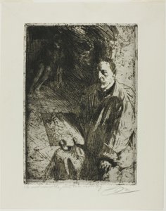 Zorn et son modèle - Anders Leonard Zorn