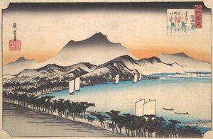 Temps clair à Awazu, vers 1832 - Ando Hiroshige