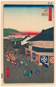 Avenue Hirokoji (Shitaya Hirokoji) No. 13 de la série Cent vues célèbres d
