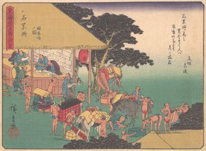 Ishiyakushi, de la série Les cinquante-trois stations de la route du Tokaido, début du 20e siècle - Ando Hiroshige