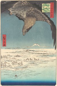 Plaine de Jumantsubo à Fukagawa Susaki, de la série Cent vues célèbres d