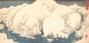 Montagnes de Kiso sous la neige