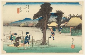 Minakuchi, dans Les Cinquante-Trois Stations de la Route Tokaido