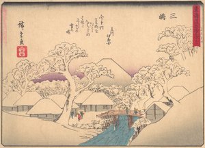 Mishima, de la série Les Cinquante-trois Stations de la Route Tokaido - Ando Hiroshige