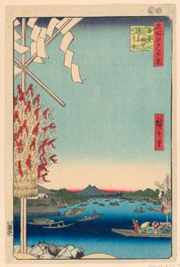 Rivière Miyato par la grande berge de la rivière Asakusa, n° 68 de Cent vues d