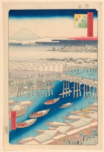 Nihonbashi, temps clair après la neige (Nihon-bashi, yuki-bare) de la série Cent vues célèbres d