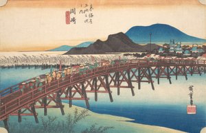 Okazaki, Tenshin no Hashi, vers 1834 - Ando Hiroshige