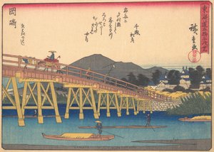 Okazaki, de la série Les Cinquante-trois Stations de la Route Tokaido