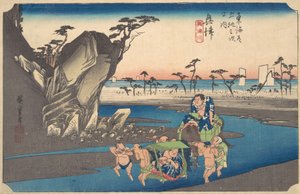 Okitsu, Okitsugawa, vers 1834 - Ando Hiroshige