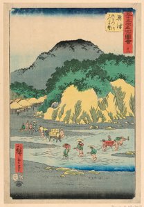 Okitsu de la série 53 Stations de Tokaido - Ando Hiroshige