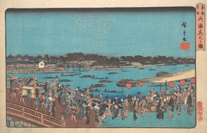 Ryogoku Hanabi no Zu, vers 1841 - Ando Hiroshige
