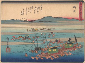 Shimada, de la série Les Cinquante-trois Stations de la route Tokaido, début du 20e siècle - Ando Hiroshige