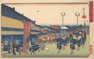 Shimbashi no Zu - Ando Hiroshige