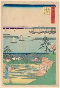 Shinagawa de la série 53 Stations de Tokaido - Ando Hiroshige