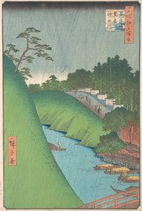 Pont Shohei, temple Seido et rivière Kanda, 1857