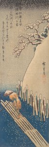Neige sur la rivière Sumida, vers 1835