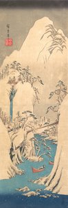 Gorge enneigée - Ando Hiroshige