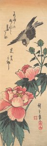 Moineau et hibiscus, vers 1834 - Ando Hiroshige