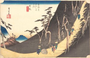 Station Vingt-six : Nissaka, Sayo no Nakayama, des Cinquante-trois Stations de..., vers 1833-34 - Ando Hiroshige