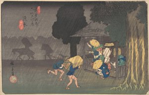 Suhara, des Soixante-neuf Stations du Kisokaido, vers 1838 - Ando Hiroshige