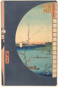 Susaki Hen-yori Suijin no Mori, Uchikawa, 1857 - Ando Hiroshige