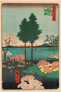Falaise de Suwa, Nippori, de la série Cent vues célèbres d
