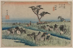 Les Cinquante-Trois Stations du Tokaido : Chiryu, 1833-1834 - Ando Hiroshige