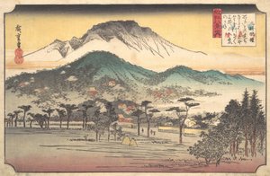 Cloches du soir au temple de Mii - Ando Hiroshige