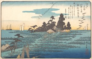 Oies sauvages à Haneda, 19ème siècle - Ando Hiroshige