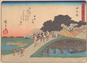 Yokkaichi, de la série Les Cinquante-trois Stations de la Route du Tokaido, début du 20e siècle - Ando Hiroshige