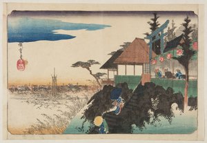Pente Est au sanctuaire Kanda Myōjin - Ando or Utagawa Hiroshige