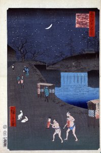 Estampe japonaise : La pente Aoi hors de Toranomon - Ando or Utagawa Hiroshige