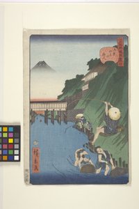 Pêcheurs à Ochanomizu - Ando or Utagawa Hiroshige