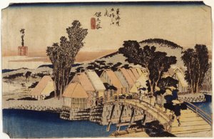 Hodogaya, Pont Shinmachi - Ando or Utagawa Hiroshige