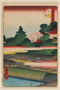 Sanctuaire Ichigaya Hachiman - Ando or Utagawa Hiroshige