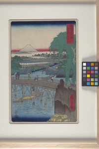 Pont Ichikoku dans la capitale orientale - Ando or Utagawa Hiroshige