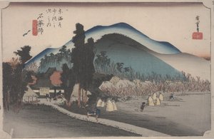 Temple Ishiyakushi - Ando or Utagawa Hiroshige