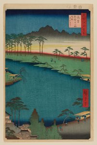 Sanctuaire Kumano Junisha, Tsunohazu - Ando or Utagawa Hiroshige