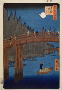 Pont de Kyoto au clair de lune, de la série 