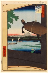 Pont Mannen, Fukagawa, 1856 - Ando or Utagawa Hiroshige