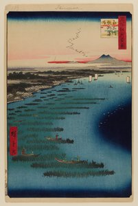 Minami-Shinagawa et côte de Samezu - Ando or Utagawa Hiroshige