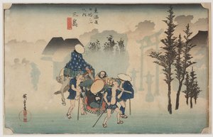 Brume matinale - Ando or Utagawa Hiroshige
