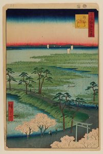 Sanctuaire Moto-Hachiman, Sumamura - Ando or Utagawa Hiroshige