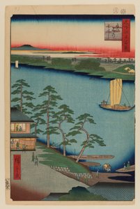 Ferry de Niijuku - Ando or Utagawa Hiroshige