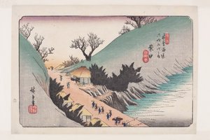 No. 16, Annaka - Ando or Utagawa Hiroshige