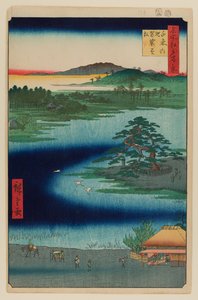 Pin suspendu, étang Senzoku - Ando or Utagawa Hiroshige