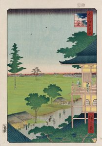Sazai Hall, Cinq Cents Raken [Temple], de la série "Cent vues des lieux célèbres d