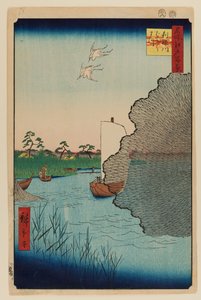 Pins épars, rivière Tone - Ando or Utagawa Hiroshige