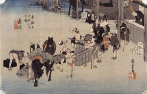 Station 23, Fujieda - Ando or Utagawa Hiroshige