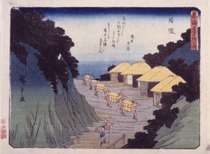 Station 26, Nissaka - Ando or Utagawa Hiroshige